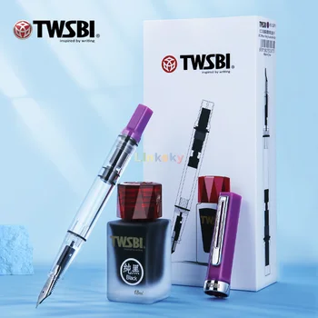Перьевая ручка TWSBI ECO, перьевая ручка с поршневым наполнителем, выпускается в вариантах размера наконечника EF, F, M, для начинающих каллиграфов, пишущих экспертами Изображение