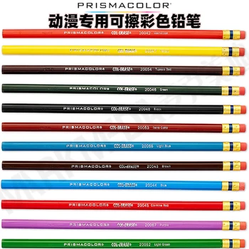 стираемый Цветной карандаш Prismacolor Col-erase 6шт Синий красный Грифель 20044 20045,20060 20052,20053 20056,20043 20055 Изображение