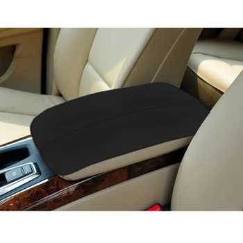 Накладка на подлокотник центральной консоли автомобиля из микрофибры, Защитная накладка для BMW X5 E70 2007-2013/F15 2014 - Изображение