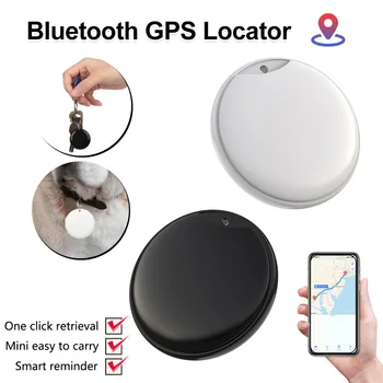 Мини-умное Bluetooth-GPS-устройство отслеживания местоположения детской сумки с ключами, бирки для определения местоположения кошки, собаки, домашнего животного, анти-потерянная сигнализация, отслеживание в реальном времени для IOS Изображение