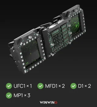 2024new комплект приборной панели Yisheng F18 UFC MIP, имитирующая панель управления MFD DDI DCS HUD Изображение