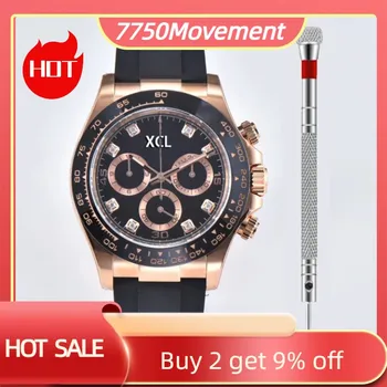 40 мм Роскошные часы бренда 7750 Механизм Автоматические механические роскошные часы для мужчин Бесплатная доставка Изображение