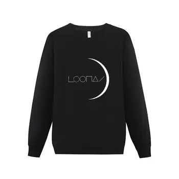 Новая толстовка с логотипом LOONA - White Moon, мужская одежда, новинки мужской одежды в толстовках и кофтах Изображение